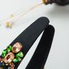 Haarband für Damen, Barock, Retro, übertrieben, farbiges Glas, Kristall, Blume, Persönlichkeit, Super-Flash-Kopfbedeckung