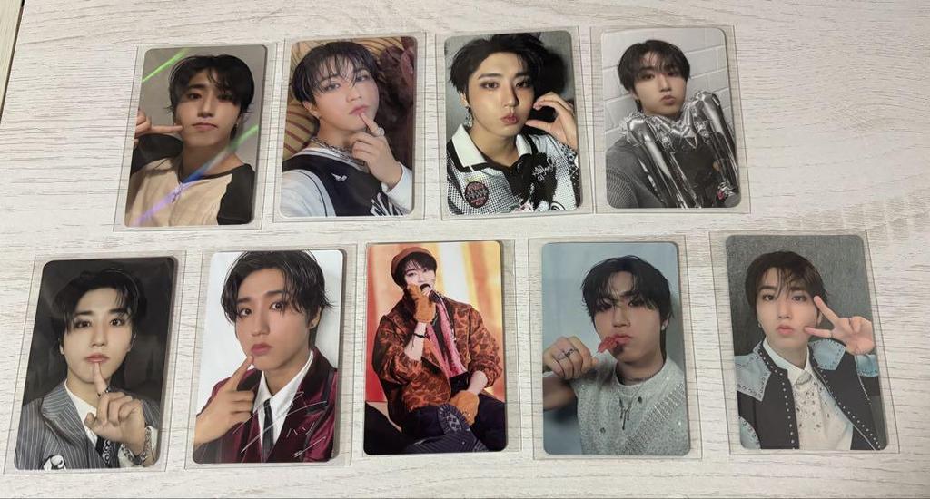 [USED] Stray Kids Han Jisung KARMA Trading Cards 9 pieces