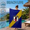 Japan Football Association Emblem Beach Towel, Quick-drying, Easy to Care for, Suitable for Both Fitness and Beach Vacations,Sports Essential