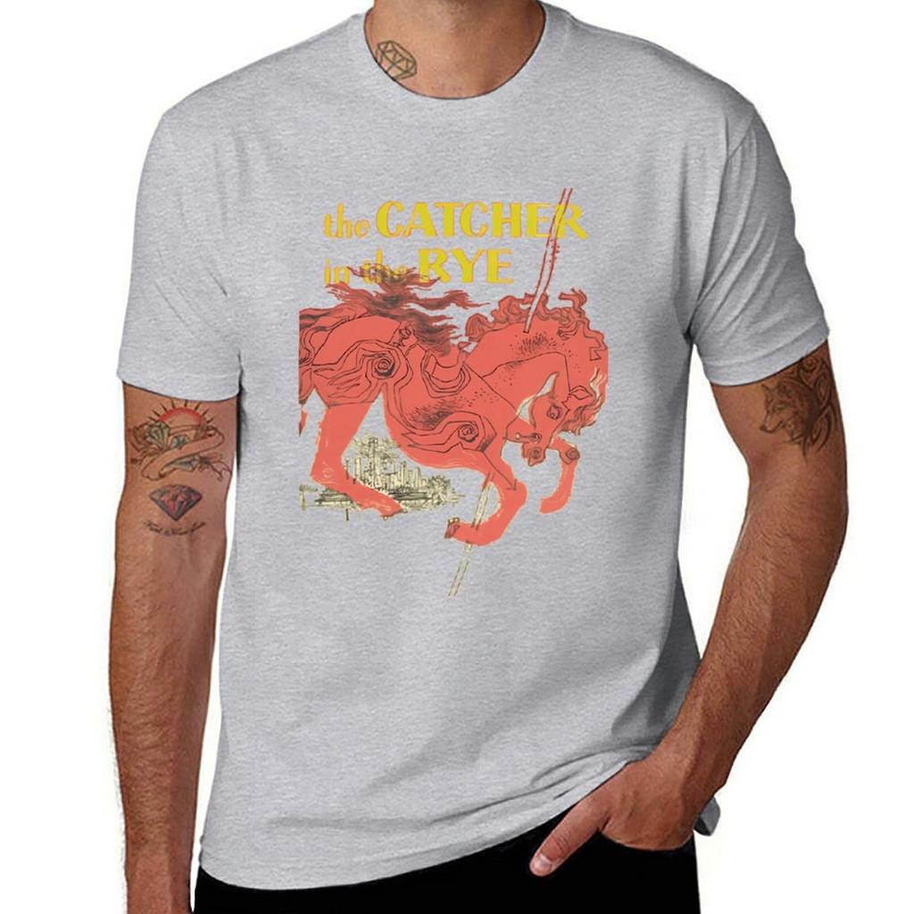 Catcher In the Rye T Tshirt Summer Clothes Sweat Oversized Tees T Shirts for Men Pack