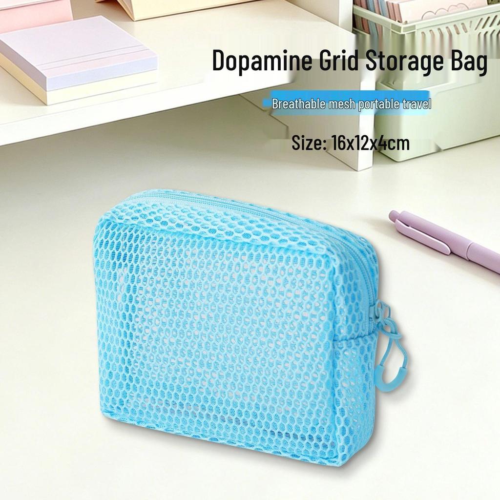 Dopamine Grid Large Capacity Makeup & Toiletry Travel Bag