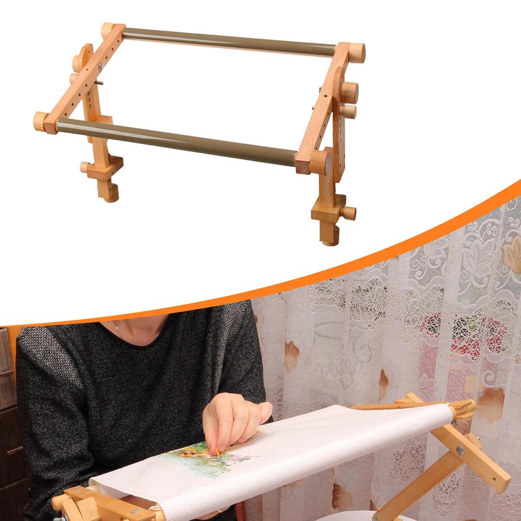Adjustable Embroidery Stand Household Professional,Rotated,Needlework Stand Holder,Cross Stitch Frame Wooden for Tapestry Frame