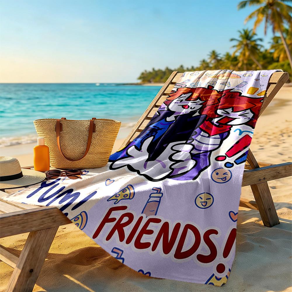 Roblox Beach Towel Super Soft & Absorbent Comfortable Lightweight Portable for Swimming,Beach,Camping, Travel, Beach Accessories,Gym