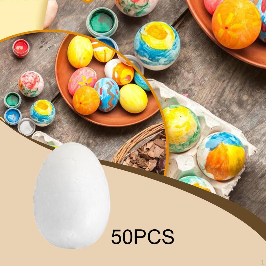 Schaumstoffeier Ostern für Bastelarbeiten Unbemalt Dekorieren Feiertag Schulprojekte