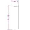 VidaXL Miroir de porte Noir 30x80 cm Verre et aluminium 327404