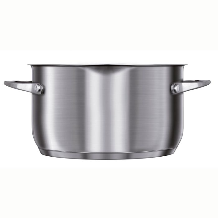 Batterie De Cuisine, Induction 7 Pièces, Acier Inoxydable, 3 Casseroles Smile MGK-20 Argent 011596