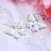 Non-fading aluminum earrings, European and American fashion alloy butterfly earrings, European and American summer vacation style is simple 