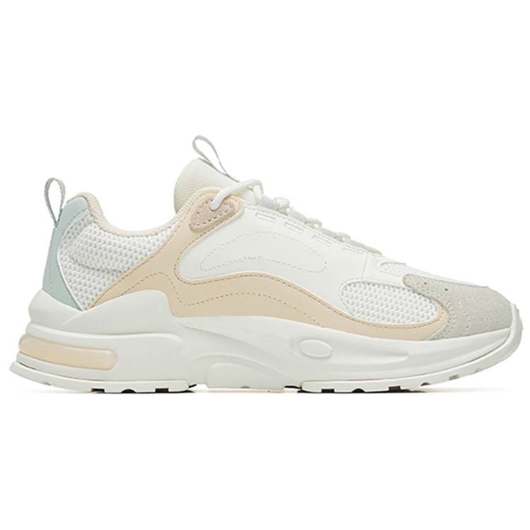 Anta Millennium 5.0 Cushioned Anti-Slip And Wear-Resistant Lightweight Low-Top Casual Shoes Women's White Green 122248890-4