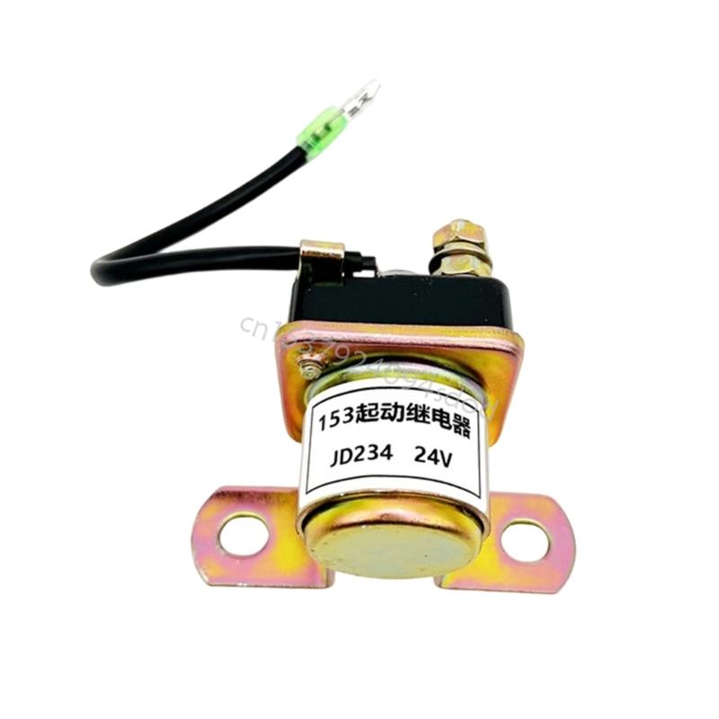Strong Metal Starter Relays Solenoid 12V/24V large power Starter Solenoid Relays Suitable for Engine Motorcycle D7WD