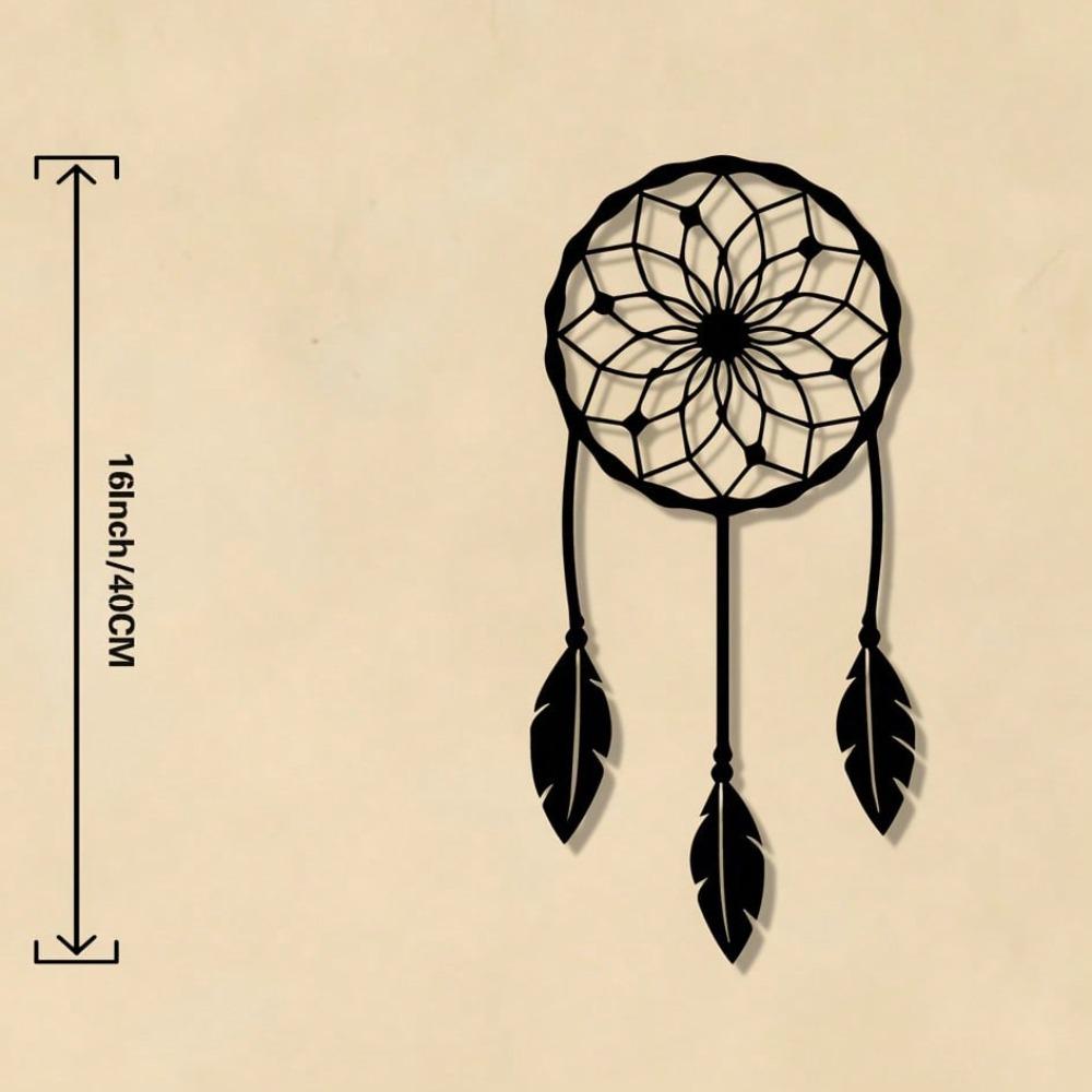 

Iron Wall Art Bohemian Style Metal Decor for Living Room Bedroom 20x40