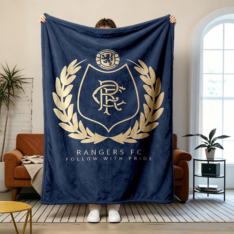 Rangers Football Club Weiches und bequemes Flanell Geeignet für Sofas Wohnzimmer Outdoor-Camping Reisen und auch ein tolles Jubiläumsgeschenk