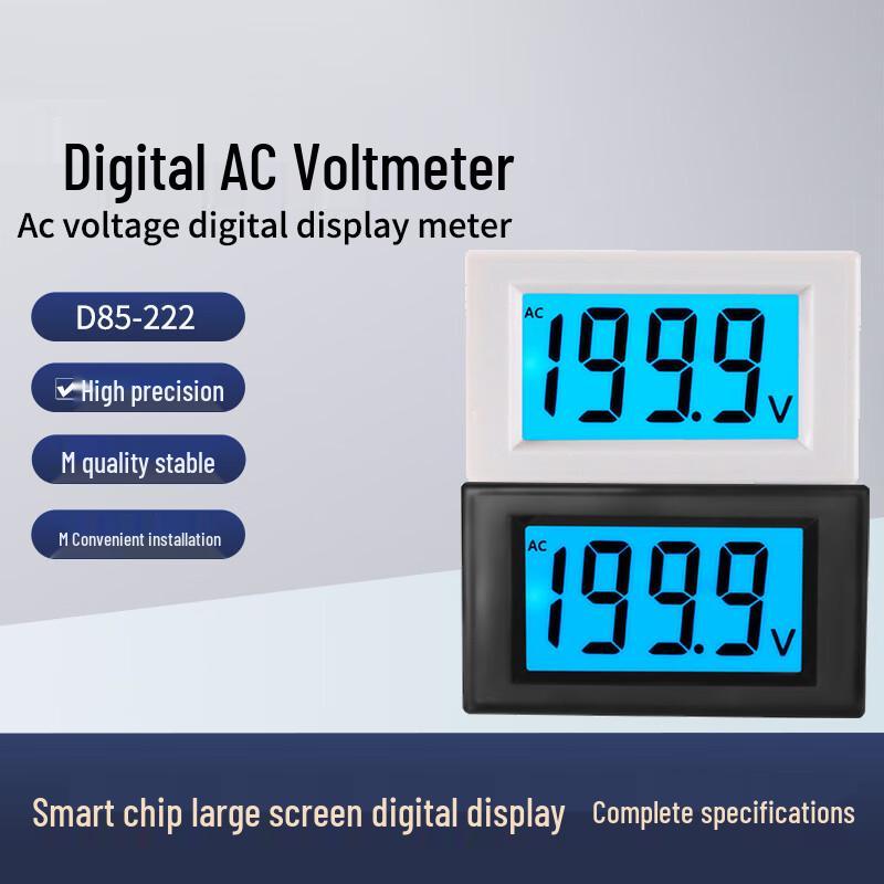 

YuanTe D85-222 AC Digital Voltmeter CN plug (adapter included)