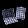 24-Slot Transparent Plastic Storage Box for Accessories and Beading