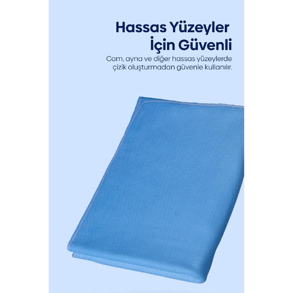 Microfiber Glass Cloth Blue