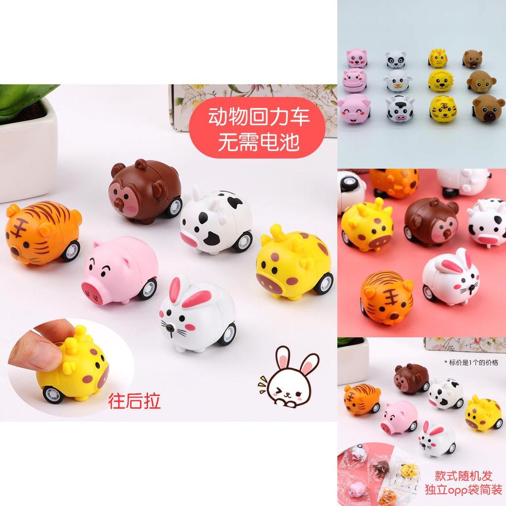 Kids Bunny Animal Pull Back Car Toy For Toddlers And Preschoolers Engages Motor Skills Development