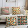 Art Nouveau Design Geometric Pillow Case Short Plush Print Cushion Cover Square Throw Pillow Covers Sofa Home Decor