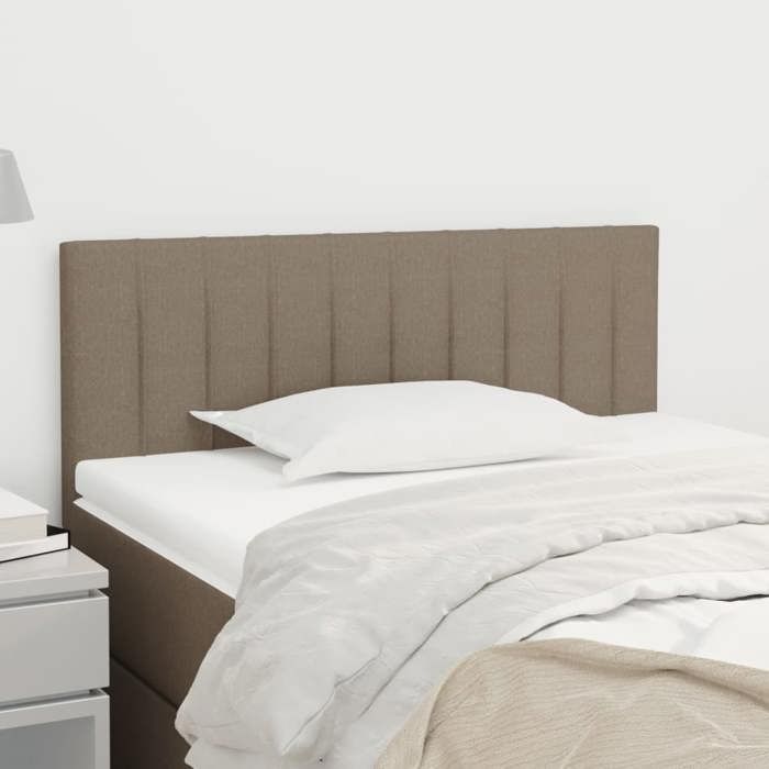 VidaXL Headboard Bedroom Furniture Single Bed Accessory Bed Frame Head Home Interior Taupe 346204