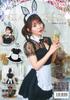 Clearstone GLOWHOLIC Cosplay Halloween Bunny Maid M Black Women's