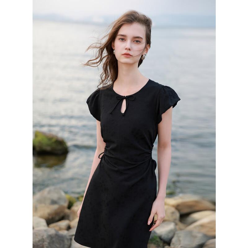 

Sancai 2025 Summer Sweet Cool Jacquard Hollow-Out A-Line Mini Dress M (160/84A)