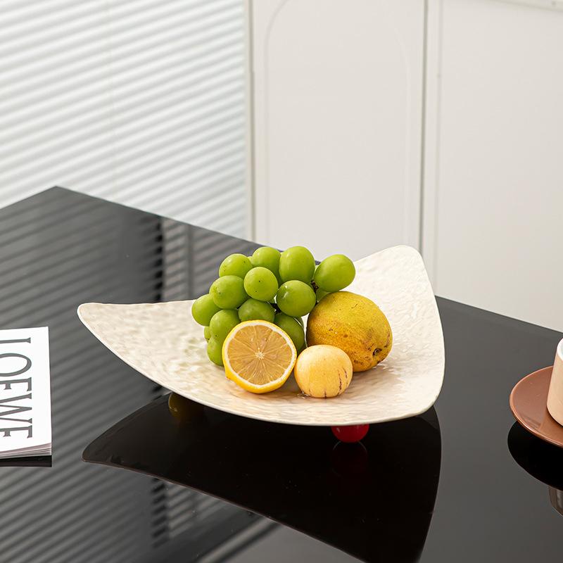 Light Luxury New Fruit Plate Living Room Tea Table High Beauty Dried Tray Home Use And Outdoor Exquisite Snack Display Plate