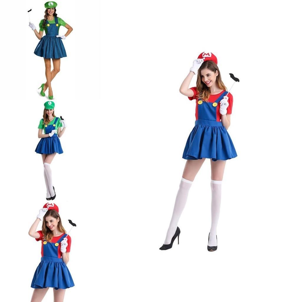 Disfraz de Luigi de Super Mario Bros de Alta Calidad para Mujer con Diseño Moderno
