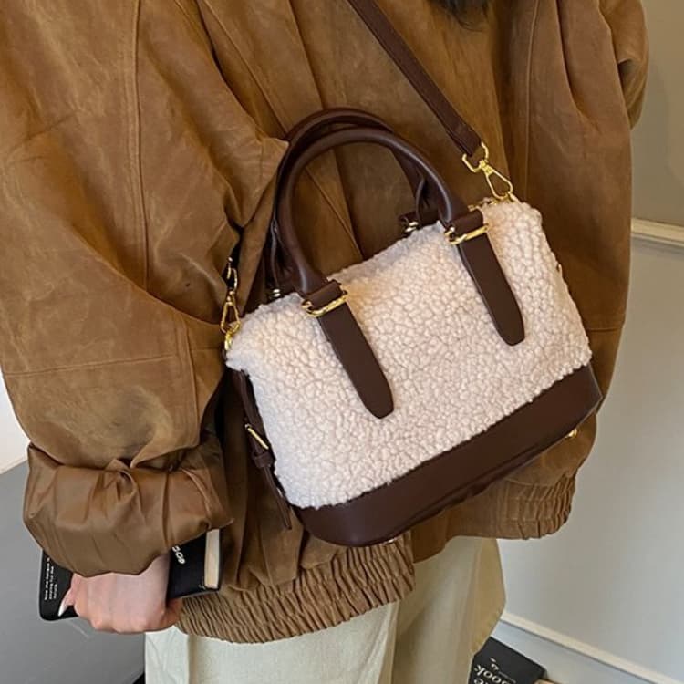 Women s Plush Bag Shoulder Oblique Span Bag