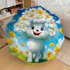 1PC Flower Lamb Automatic Open/Close Umbrella with Windproof, 8-Rib Sturdy Canopy, Durable Ribs, Fashionable Design1366A
