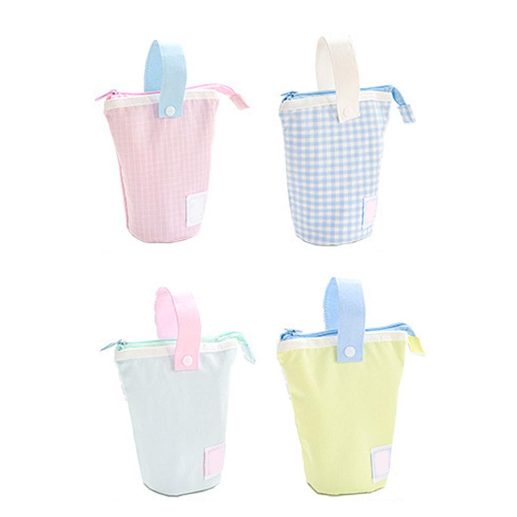 Foldable Standing Pencil Pouch Gorgeous High Capacity  Stationery Case for Office School Home