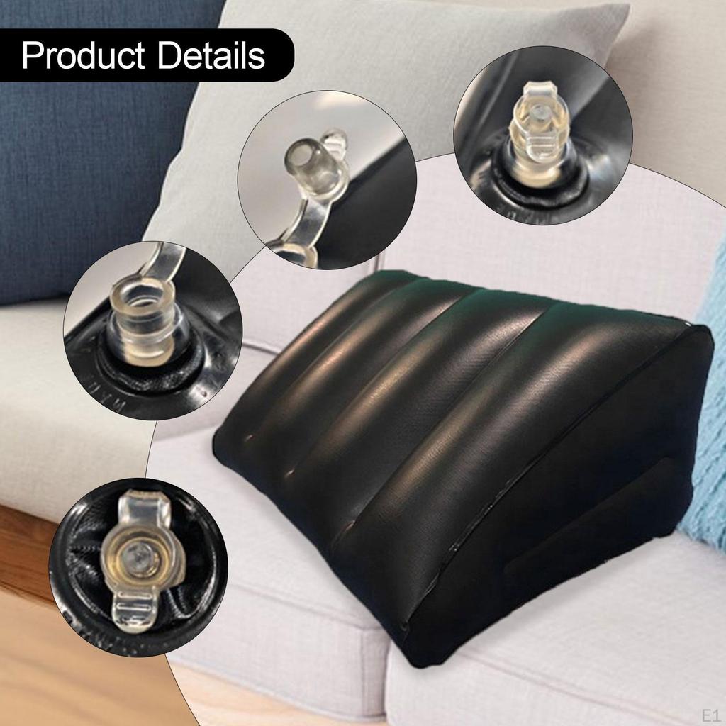 Inflatable Wedge Pillow Under Knee Multifunctional Cushion Leg Elevation for Bed