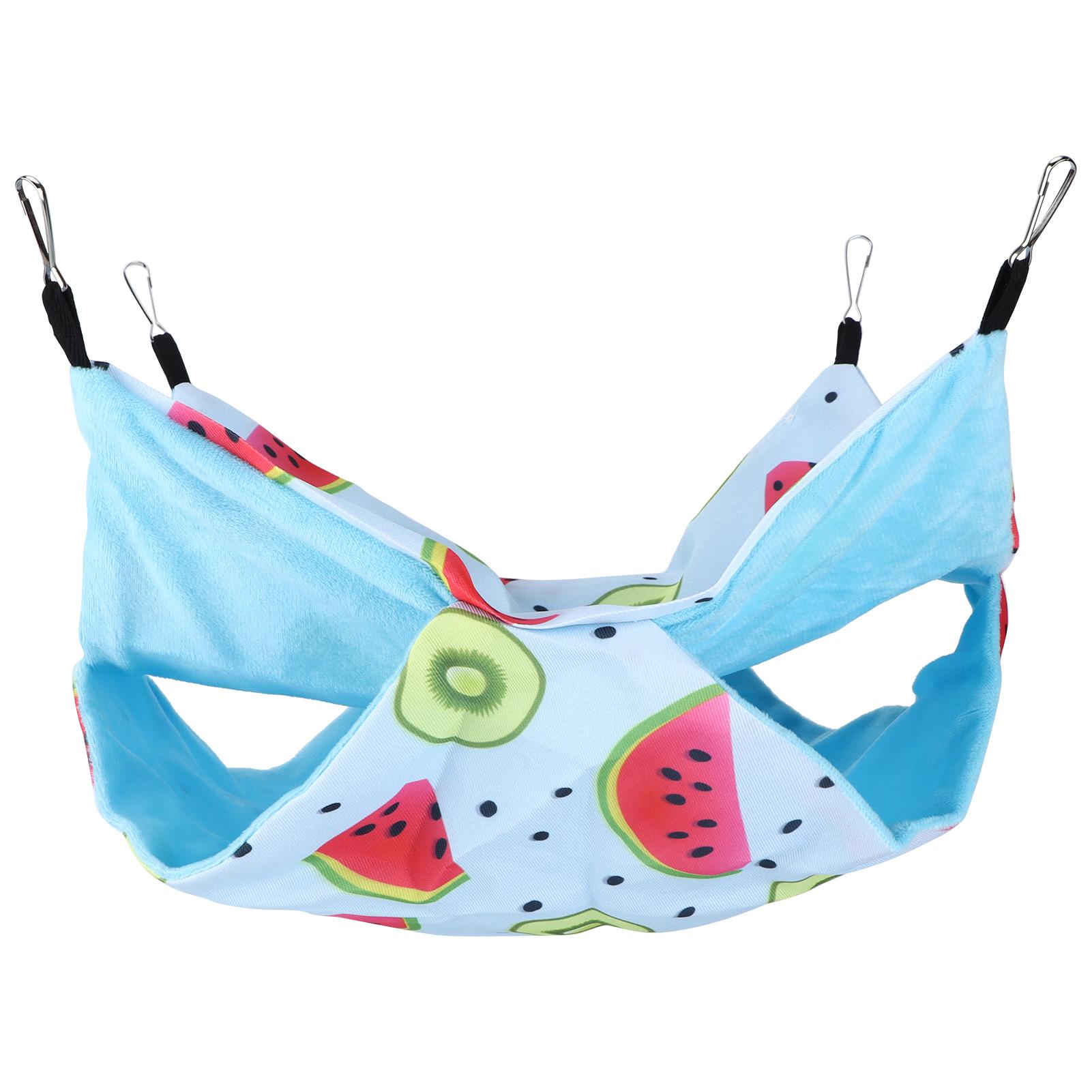 

Pet Hamster Hanging Hammock Bunkbed Hammock Suitable for Hamsters Guinea Pigs and Other Small PetsL Watermelon Kiwi L 47x38x27cm / 18.5x14.96x10.63in