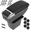 Hyundai I30 I 07-12 Armrest with Storage Box, Black Eco Leather + Mounting Kit