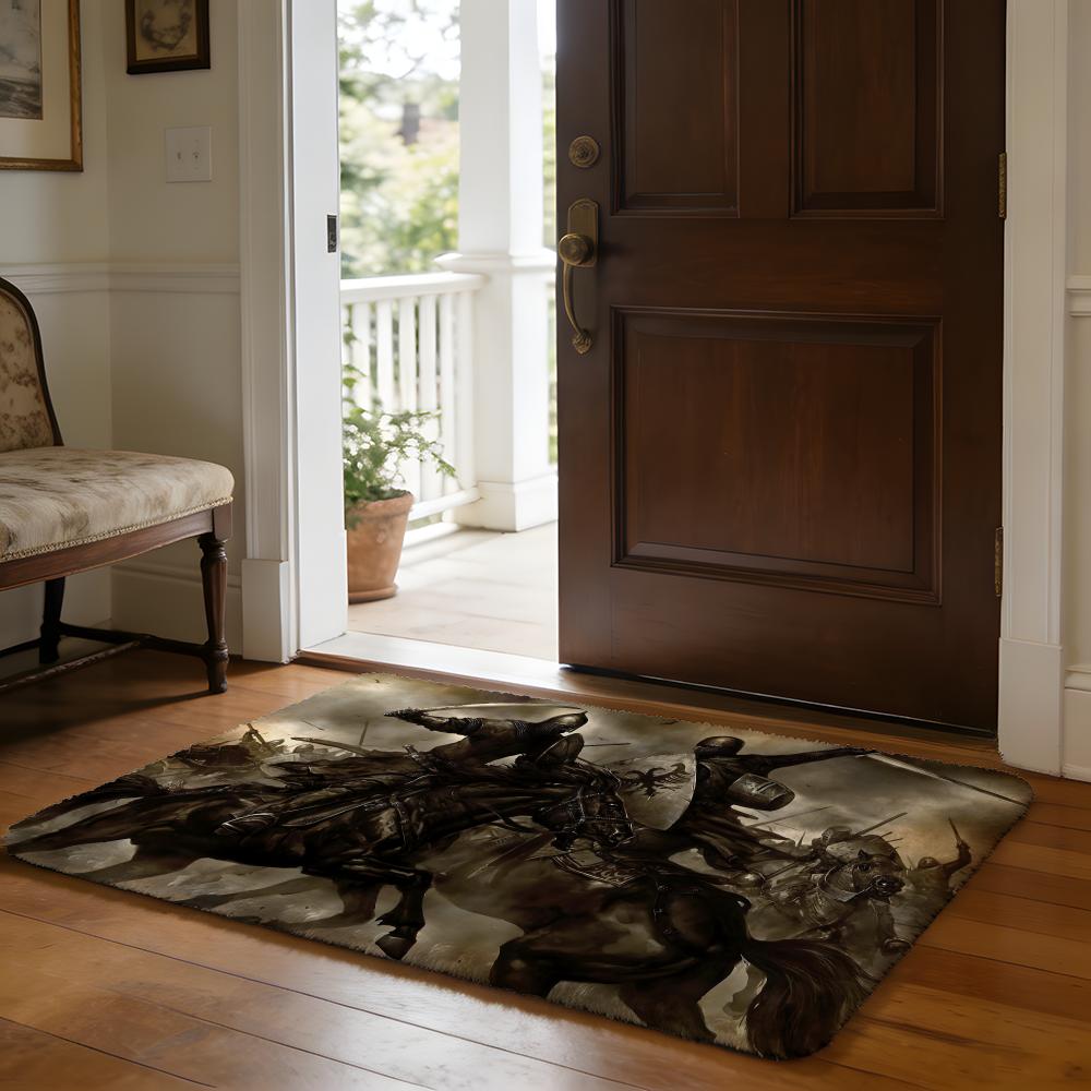 Hot MMount And BBlade Floor Mat Soft Flannel Absorbent Mat Non-Slip Rug Home Bedroom Bathroom