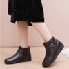 Thickened Fleece Lined Winter Boots Soft Bottom Anti Slip Shoes Elderly Women Comfortable Warm Shoes