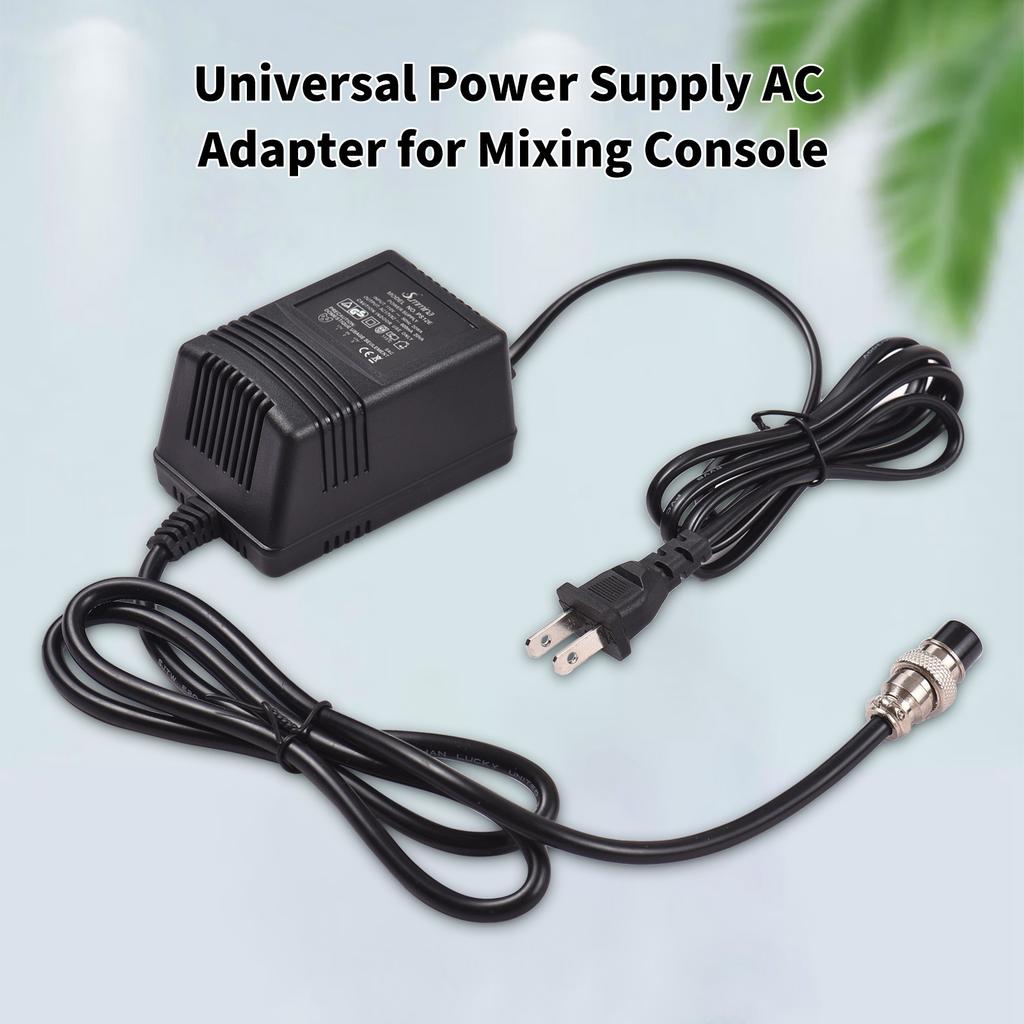 Summina 17V 600mA Mixing Console Mixer Power Supply AC Adapter 3 Pin Connector 110V Input US Plug for Yam ha F4 F7 6FX