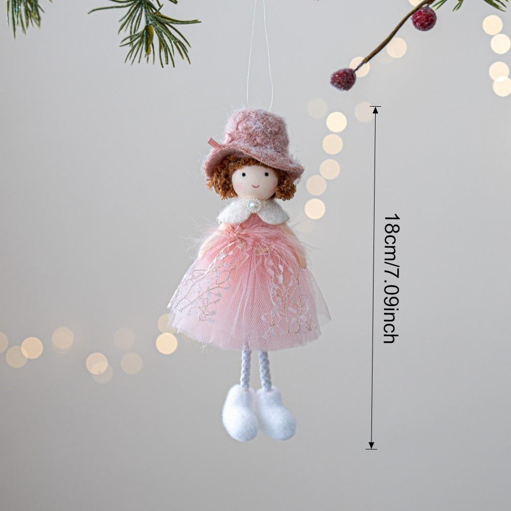 Cloth Christmas Angel Doll Hanging Pendants Xmas Tree Pendant Plush Toy Pendant  Home Decor