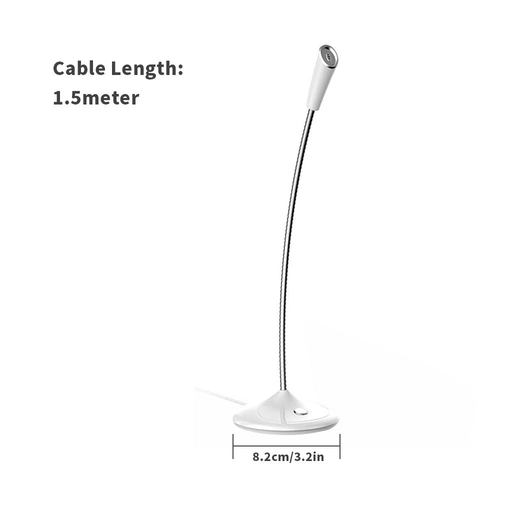 Wired Microphone Computer Omnidirectional Mic Noise Cancelling Condenser Microphone