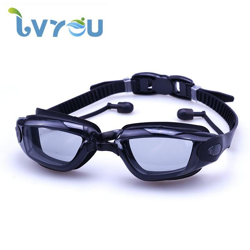 

Cross-border High-definition Swimming Goggles Men Women Anti-fog Silicone Flat-light Glasses Waterproof Equipment Electroplated