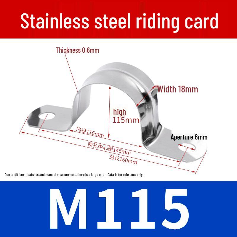 304 Stainless Steel U-Bolt Pipe Saddle Clamp