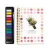 Watercolor Workbook with 12 Colors Pigment Step-by-Step Animal Flower Painting Guide Paper Coloring Book for Learning Techniques Stress Relief