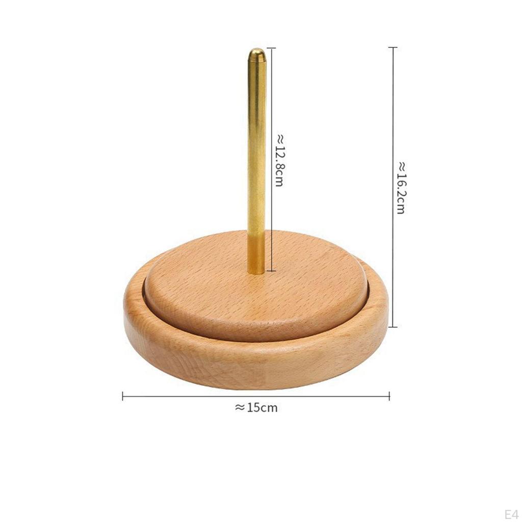 Holz Garnhalter Rack Klassisch Verhindert Fadenverwicklung Spender Spindel für Handwerk Nähen