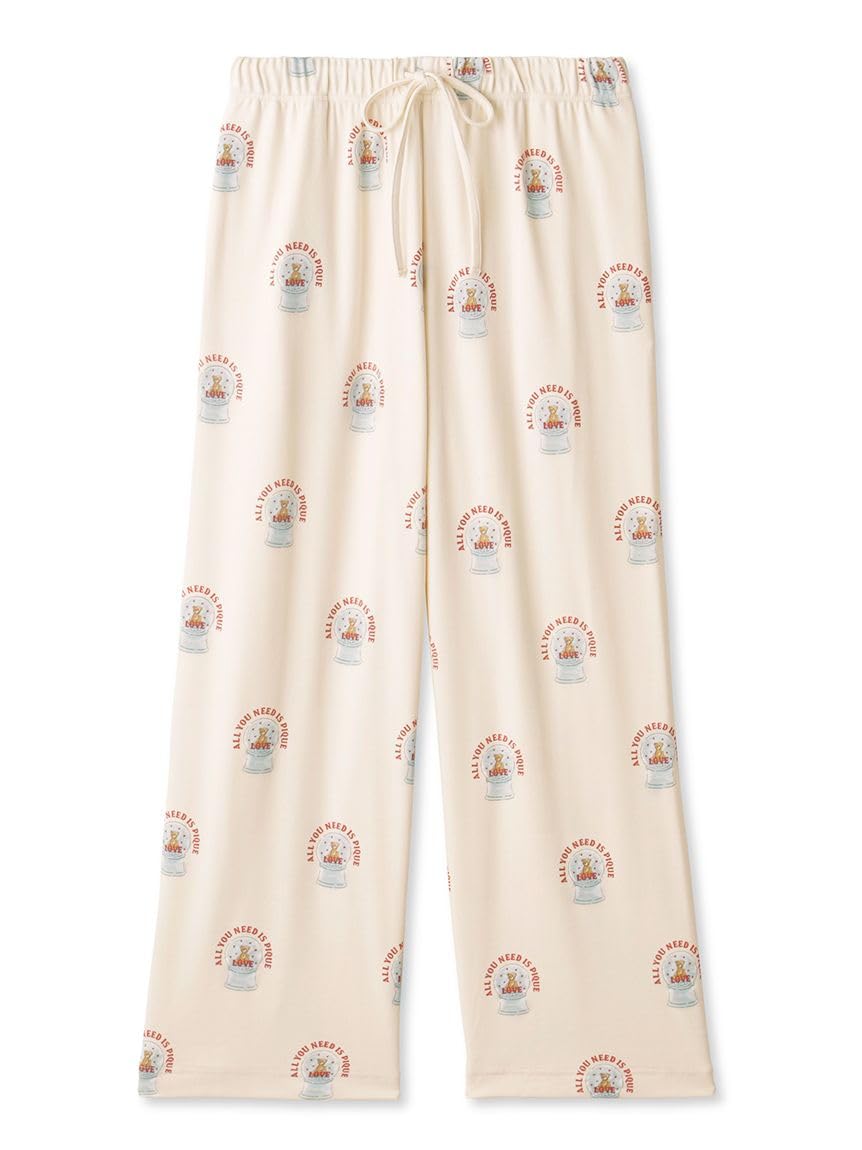 

Snow Globe Bear Print Long Pants [Gelato Pique] [HOLIDAY]