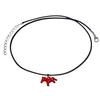 Trendy Red Horse Necklace Adjustable Leather Rope Clavicle Chain With Acrylic Pendant Suitable For All Outfits