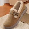 Autumn and winter non-slip new warm and non-slip fluffy thickened beanie shoes cotton shoes
