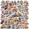 50 Cartoon Travel Car Stickers Personalized Decorative Guitar Notebook Suitcase DIY Waterproof Stickers