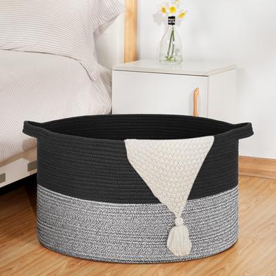 Large Blanket Basket Woven Baskets for Blankets Throws Toy Basket Laundry Baskets Storage Basket for Towel, Diaper, Laundry Basket Shelf Baskets