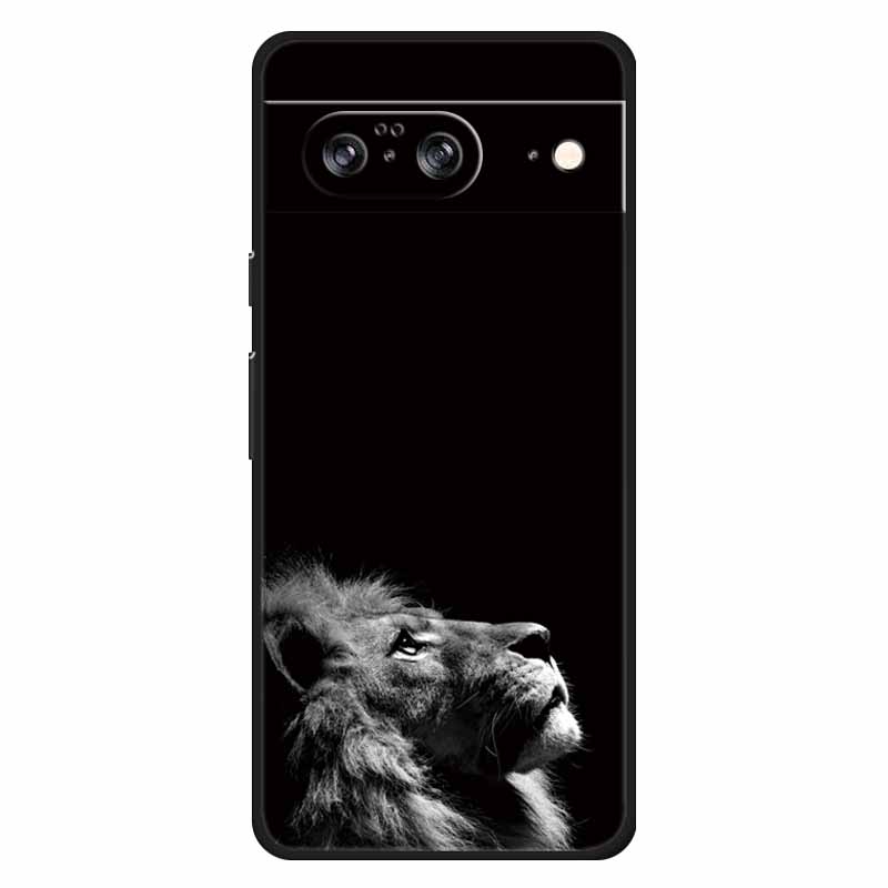 Für Google Pixel 8 / 8pro Hülle Weiches Silikon Löwe Eule Luxuriöse Rückabdeckungen Für Google Pixel 8 Pro Hüllen Pixel8 Cartoon Schalen
