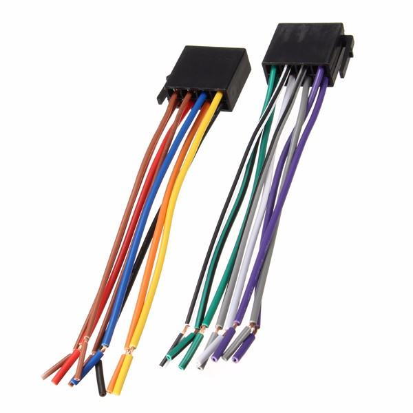 Universal Adapters Wire Harness Adapter Universal Female ISO Wiring Harness Car Radio Adaptor Connector Wire Plug Kit Radio Accessories 4