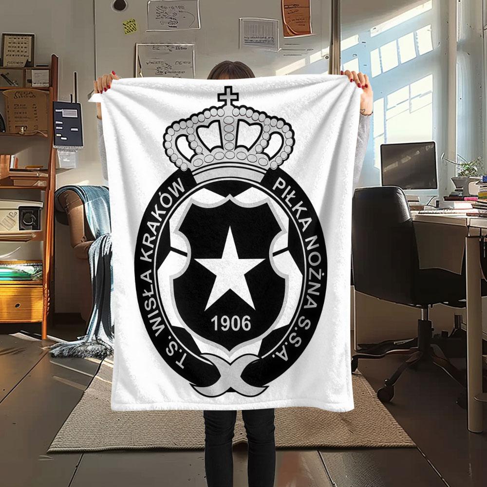 TS Wisła Kraków Flanelldecke, Hohe Qualität, Bequem für alle Jahreszeiten, Heimdekoration, Wärme und Komfort