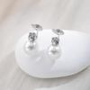 Kamelie Mückenspirale Halter Perlenblume Retro Ohrclips Ohrringe - Kein Piercing erforderlich