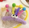 Girl Rainbow Twist Stick Big Eyes Plush Grab Clip Back of Head Shark Clip Disc Hair Funny Ugly Cute Hair Accessories